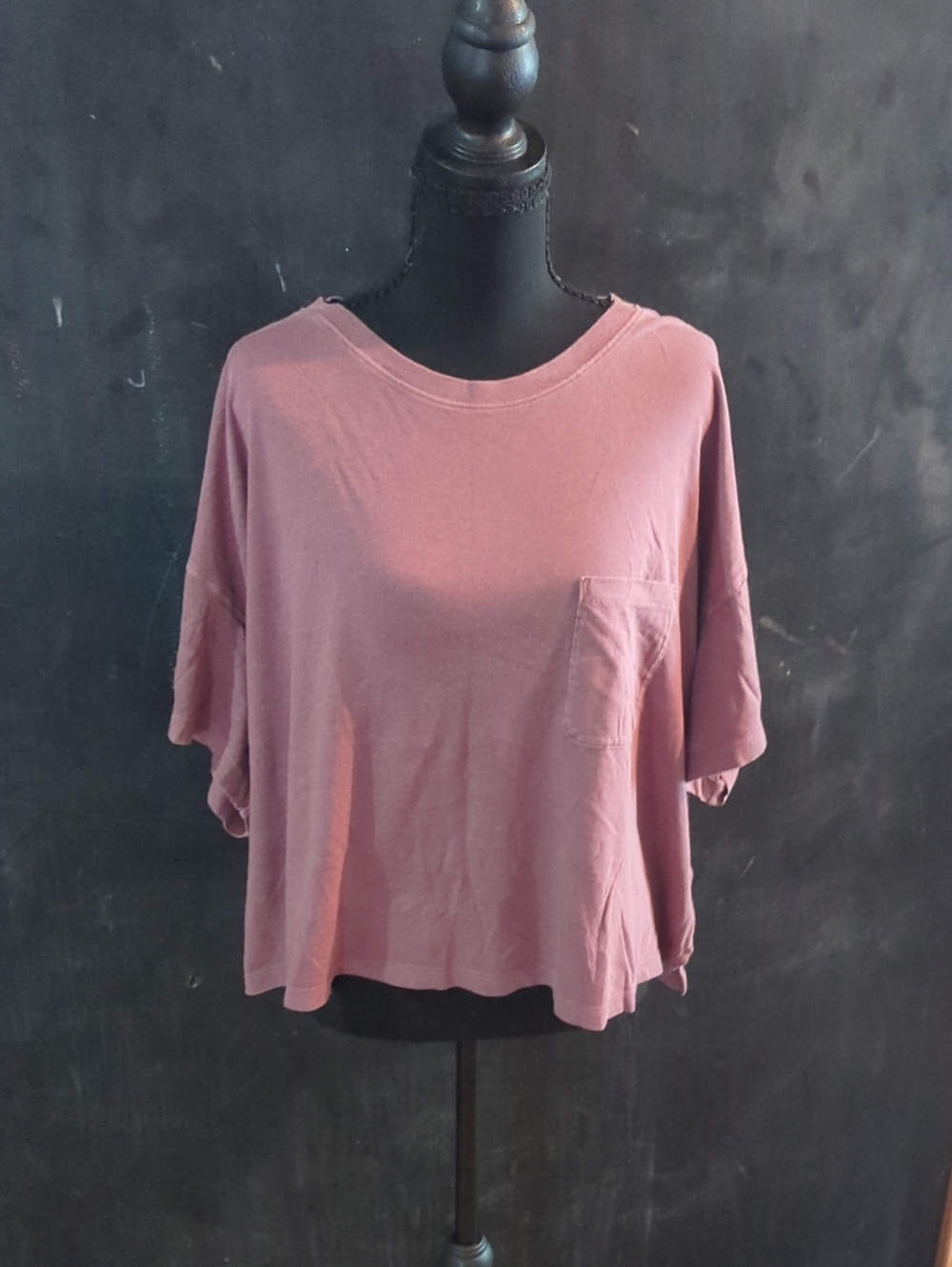 Cropped Mauve T-shirt